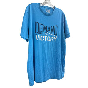Men's Under Armour Blue Demand Victory Short Sleeve Tee L
